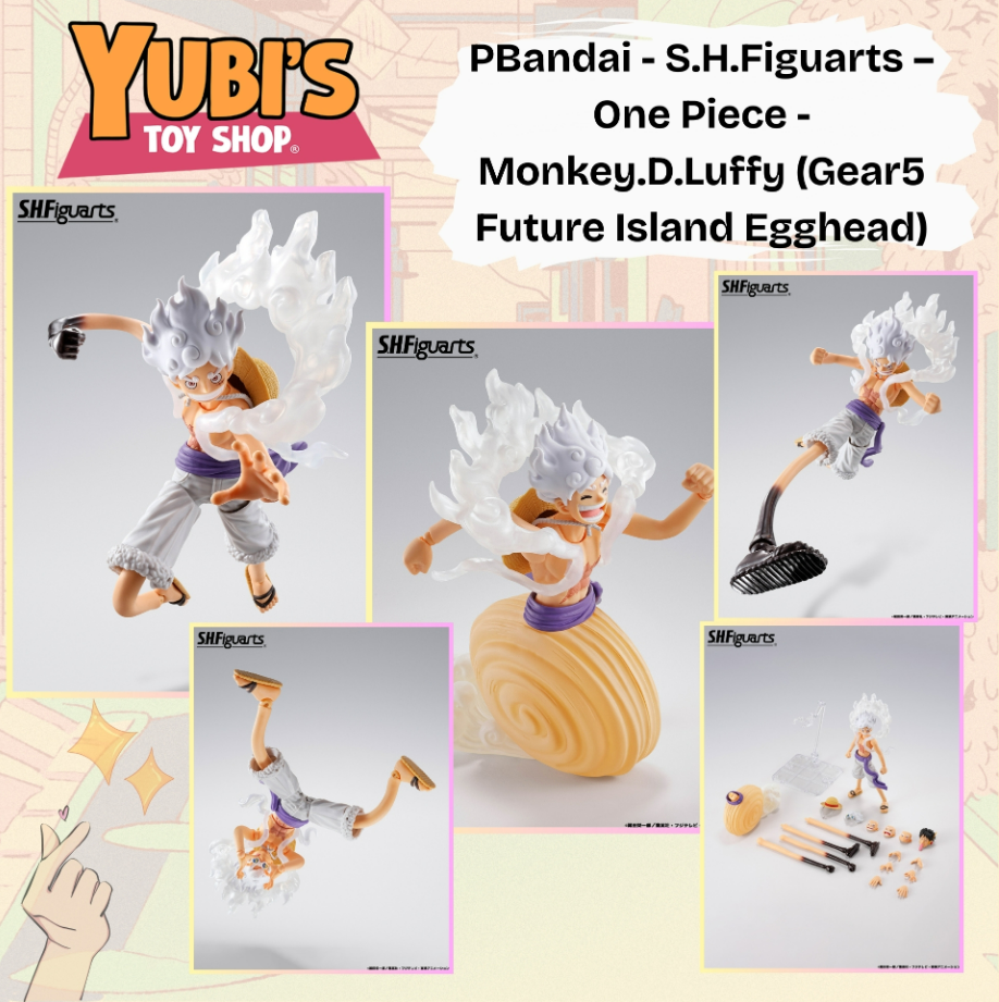 PRE-ORDER PBandai - S.H.Figuarts – One Piece - Monkey.D.Luffy (Gear5 Future Island Egghead)
